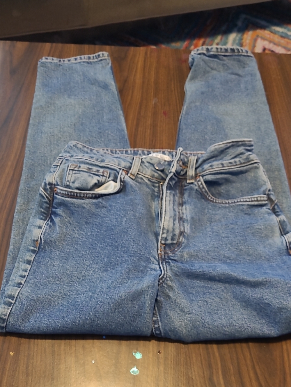 Denim&Co Light Blue Straight-Leg Jeans